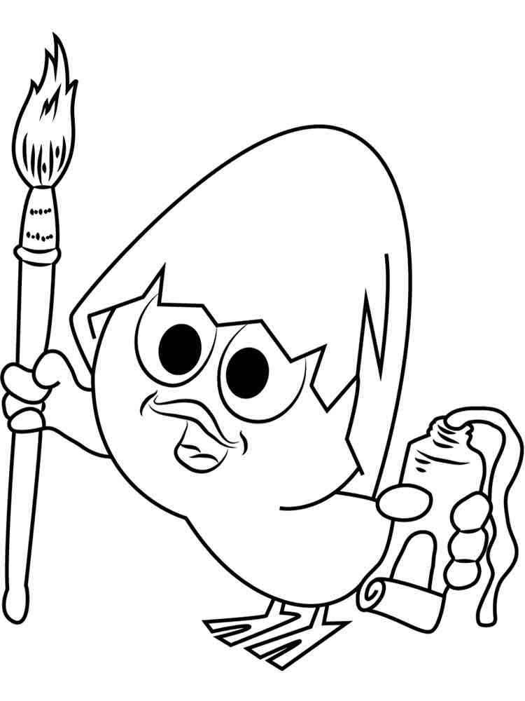 Calimero 16 coloring page