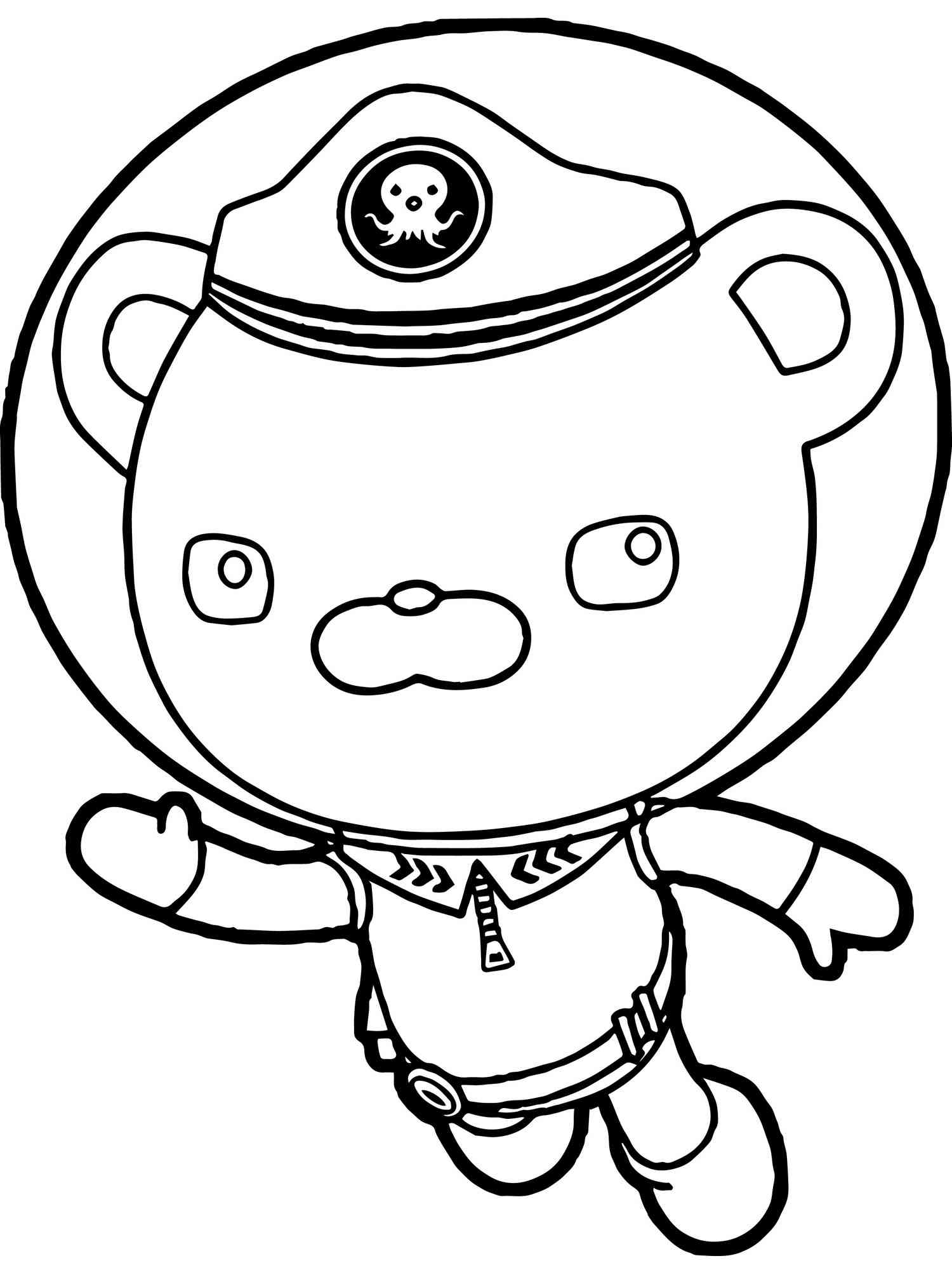 Captain Barnacles 1 coloring page