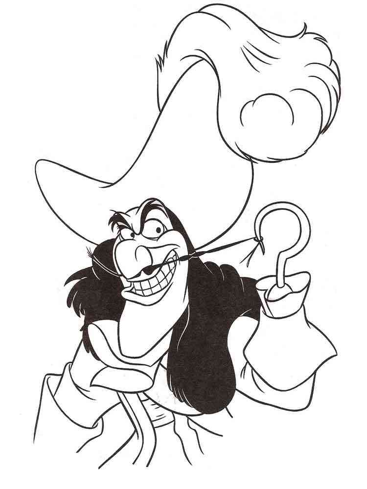 Captain Hook 1 coloring page