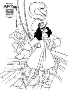 Captain Hook 2 coloring page