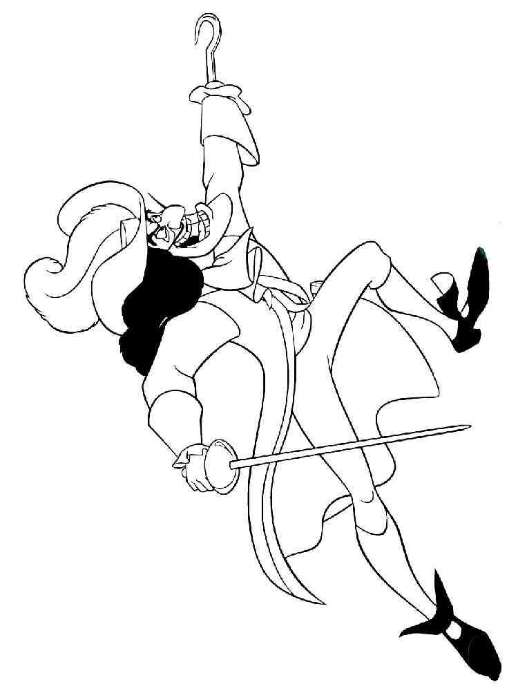 Captain Hook 3 coloring page