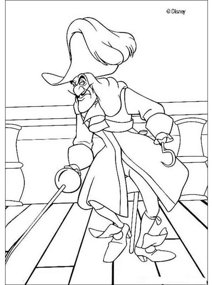 Captain Hook 4 coloring page