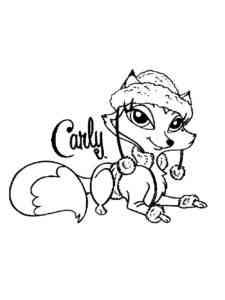Carly from Bratz Petz coloring page