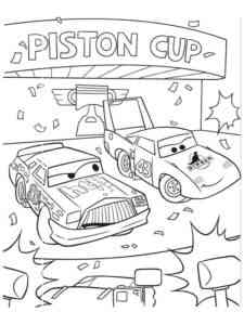 Cars 10 coloring page