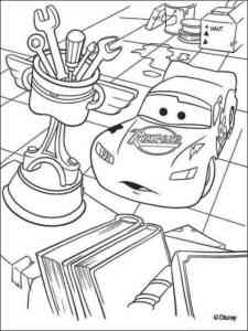 Cars 12 coloring page