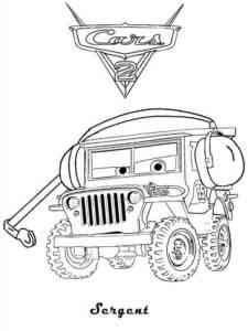 Cars 26 coloring page