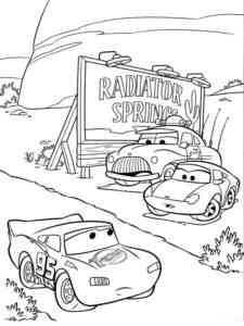 Cars 8 coloring page