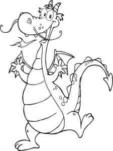 Cartoon Dragon 14 coloring page