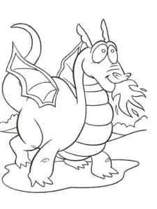 Cartoon Dragon 9 coloring page