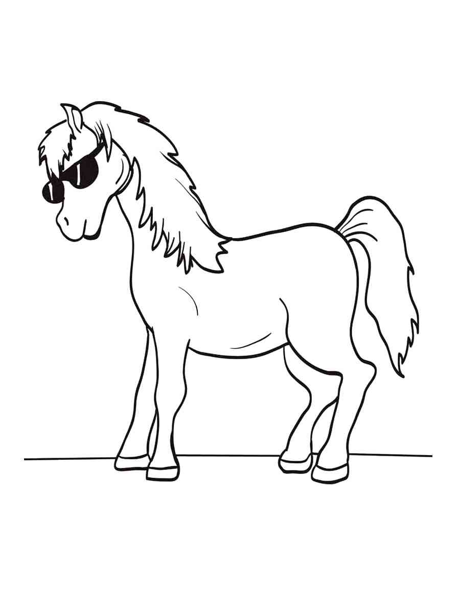 Cartoon Horse 11 coloring page