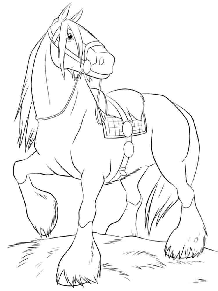 Cartoon Horse 12 coloring page