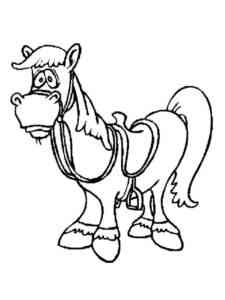 Cartoon Horse 5 coloring page