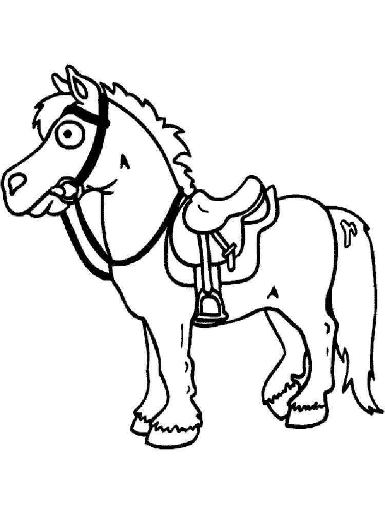 Cartoon Horse 6 coloring page