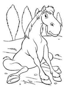Cartoon Horse 7 coloring page