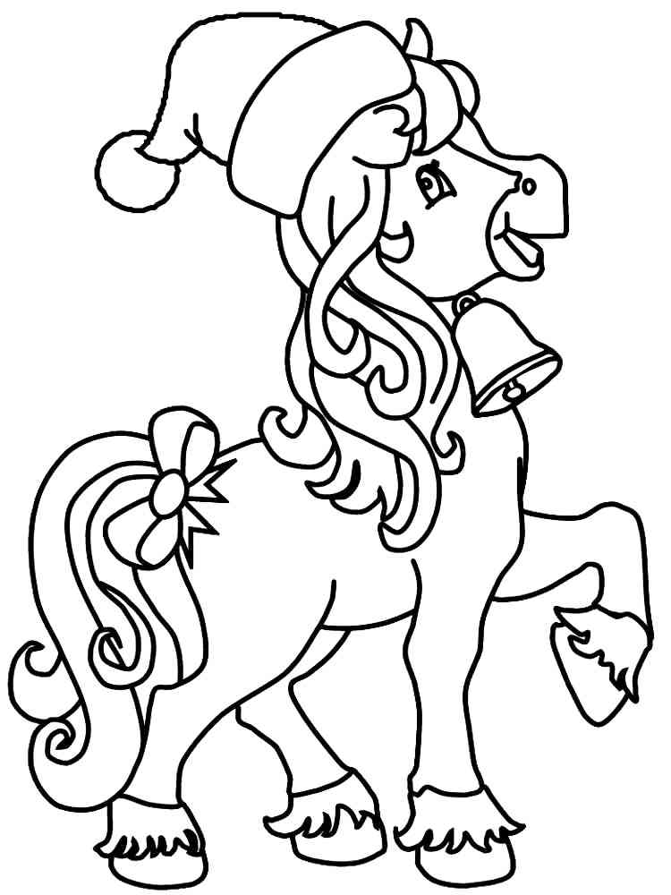 Cartoon Horse 8 coloring page