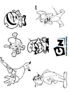 Cartoon Network 3 coloring page