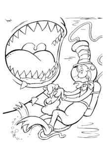 Cat in the Hat 13 coloring page