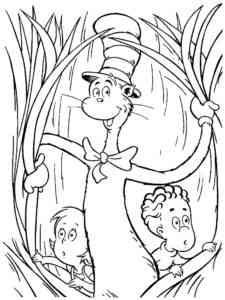 Cat in the Hat 14 coloring page