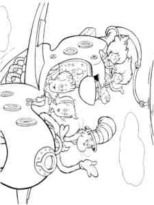 Cat in the Hat 2 coloring page