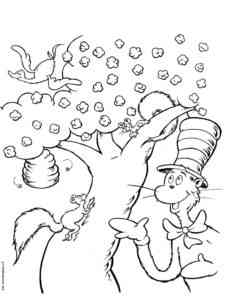 Cat in the Hat 8 coloring page