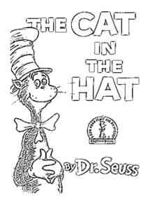 Cat in the Hat 9 coloring page