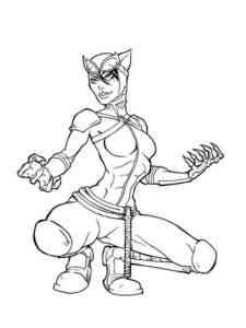 Catwoman 13 coloring page