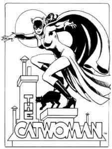 Catwoman 2 coloring page