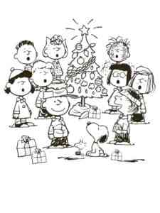 Charlie Brown 13 coloring page