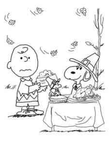 Charlie Brown 7 coloring page