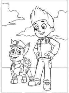 Chase 5 coloring page