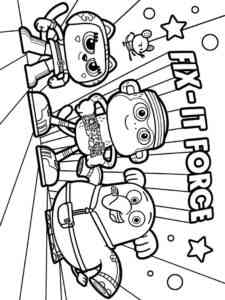 Fix-It Force from Chico Bon Bon coloring page