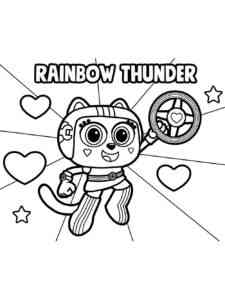 Rainbow Thunder from Chico Bon Bon coloring page
