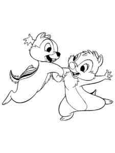 Chip and Dale 11 coloring page