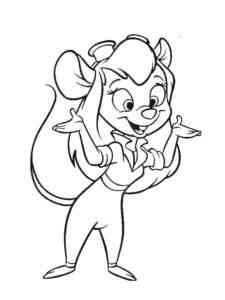 Chip and Dale 16 coloring page