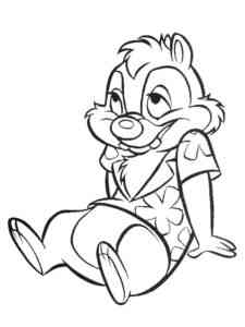 Chip and Dale 17 coloring page