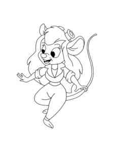 Chip and Dale 24 coloring page