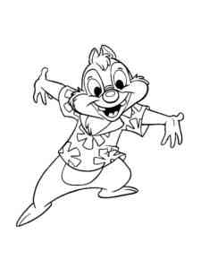 Chip and Dale 26 coloring page