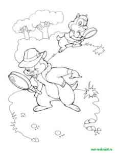 Chip and Dale 37 coloring page