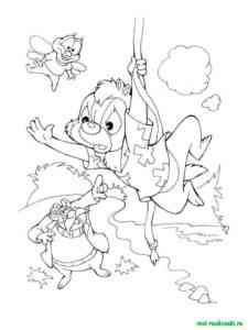 Chip and Dale 38 coloring page