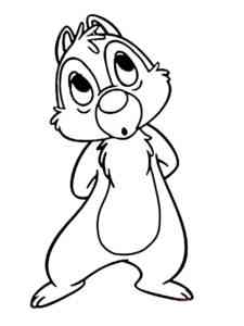 Chip and Dale 4 coloring page
