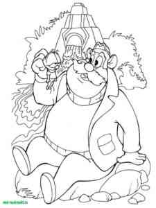 Monterey Jack and Zipper coloring page