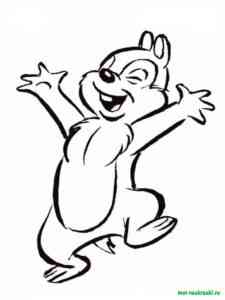 Chip and Dale 45 coloring page