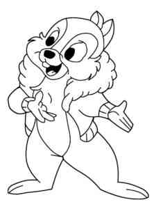 Chip and Dale 5 coloring page
