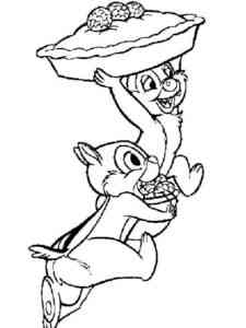 Chip and Dale 50 coloring page