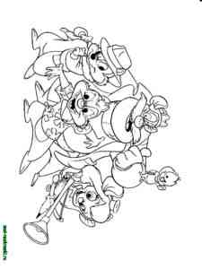 Chip ‘n Dale Rescue Rangers coloring page