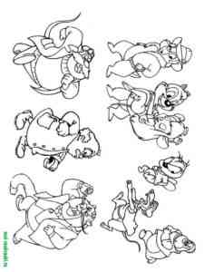 Chip and Dale 53 coloring page