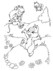 Chip and Dale 55 coloring page