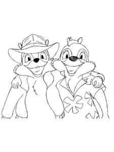 Chip and Dale 58 coloring page