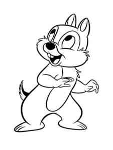 Chip and Dale 9 coloring page