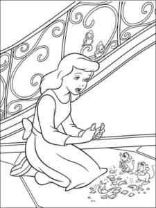 Cinderella 12 coloring page